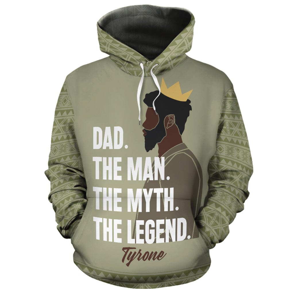Personalized Black Dad All-over Hoodie Hoodie Tianci Pullover S 