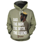 Personalized Black Dad All-over Hoodie Hoodie Tianci Pullover S 