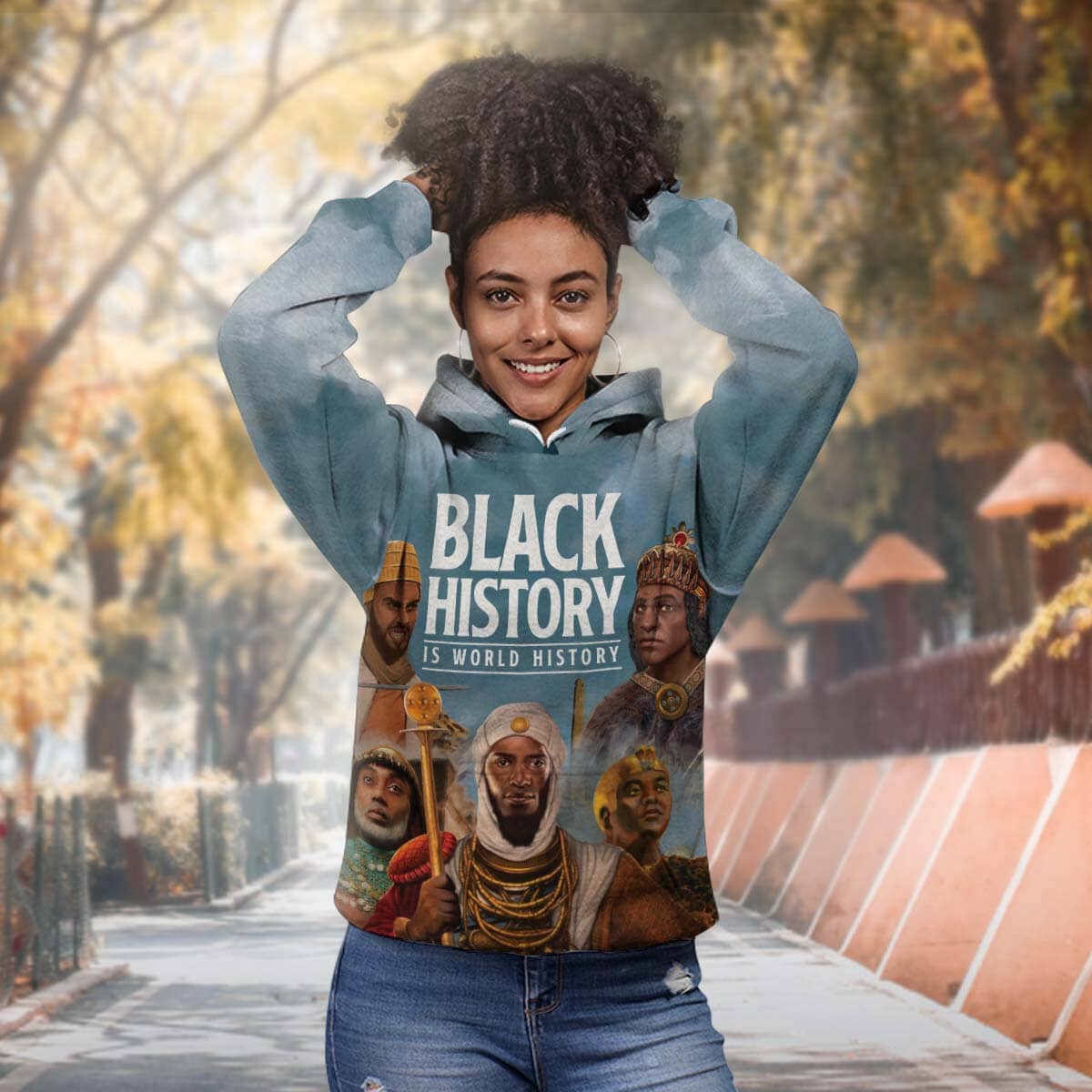 Black History Is World History All-over Hoodie Hoodie Tianci 