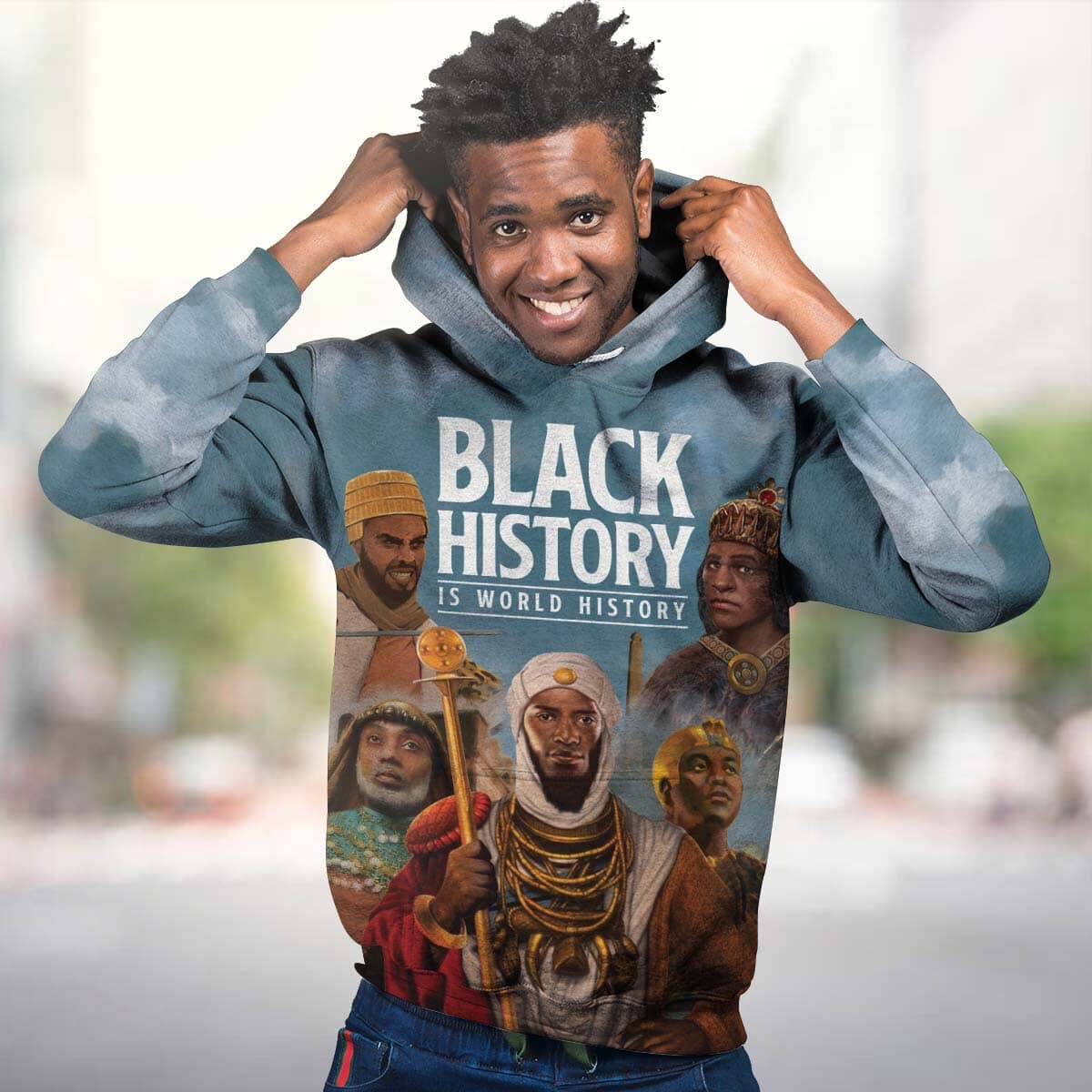 Black History Is World History All-over Hoodie Hoodie Tianci 