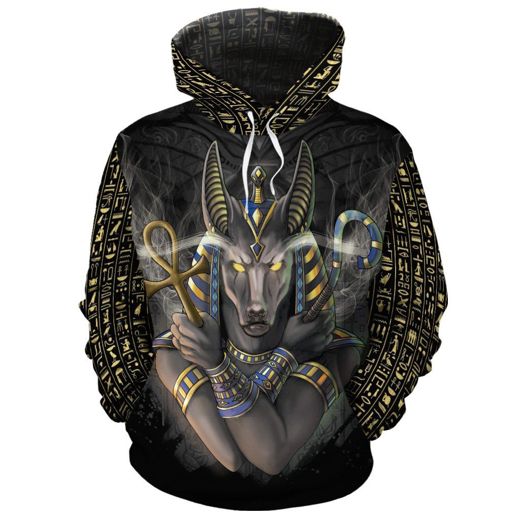 Anubis In Black All-over Hoodie Hoodie Tianci 