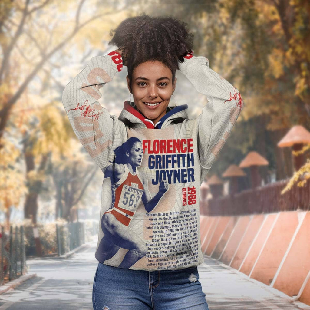 The Phenomenal Woman Flo-Jo All-over Hoodie Hoodie Tianci 
