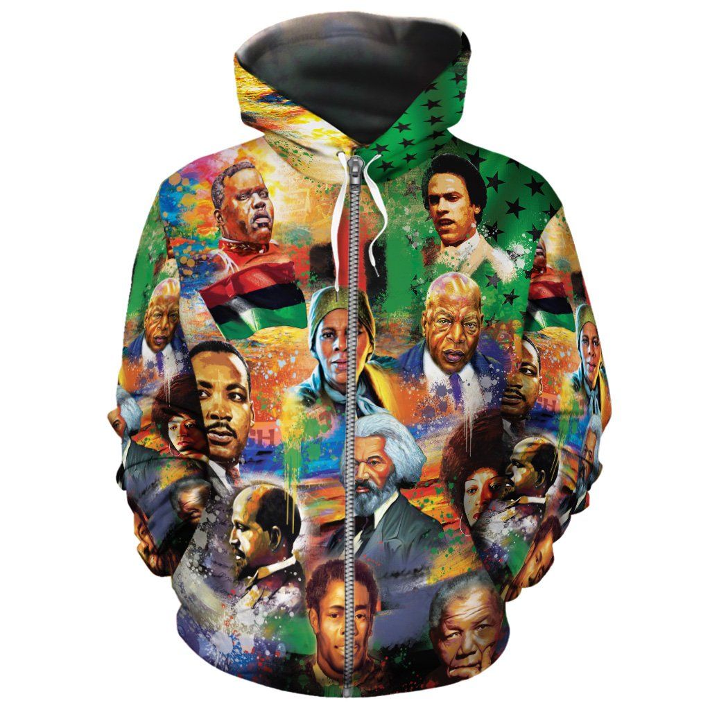 Civil Rights Moments All-over Hoodie Hoodie Tianci Zip S 