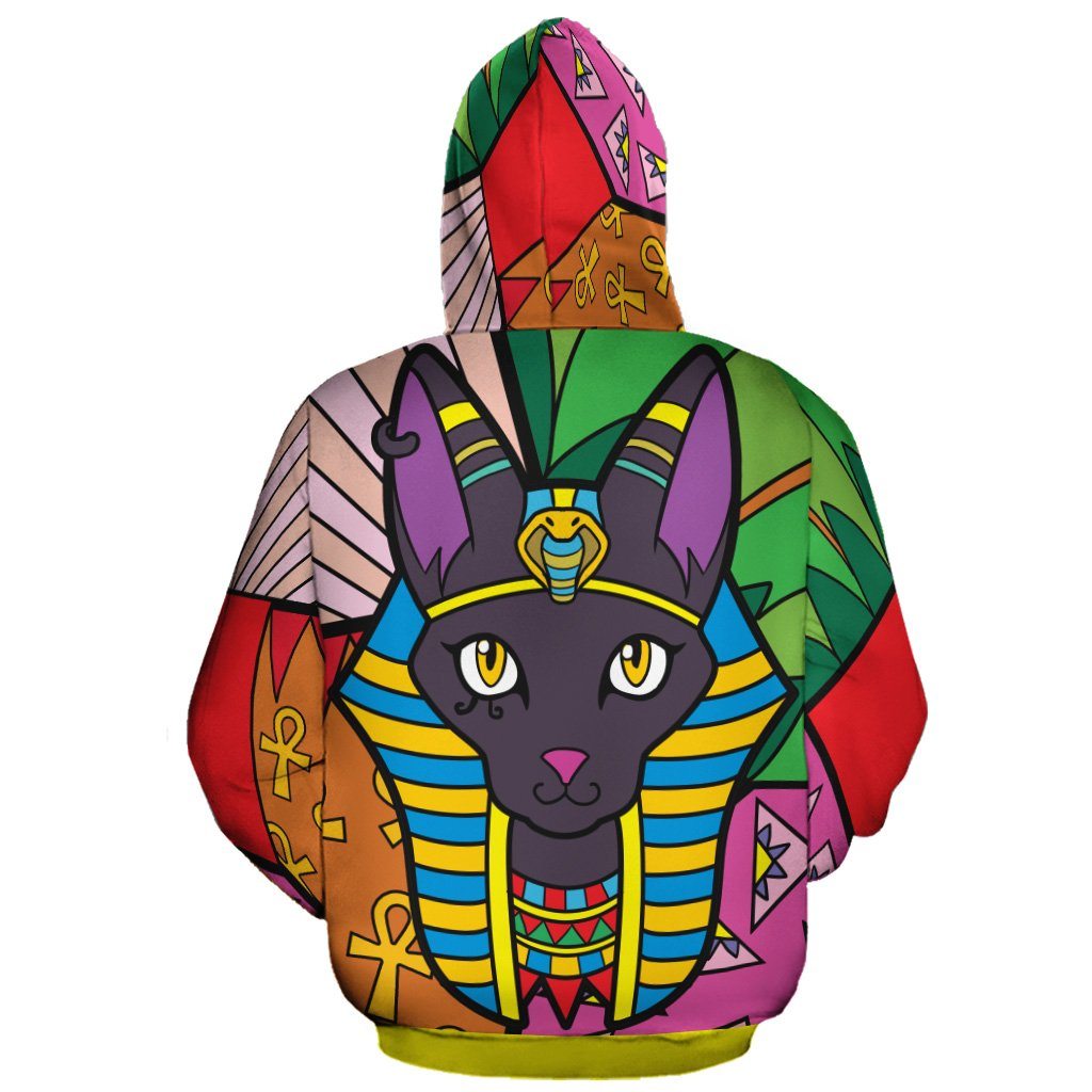 Colorful Bastet Goddess All-over Hoodie Hoodie Tianci 