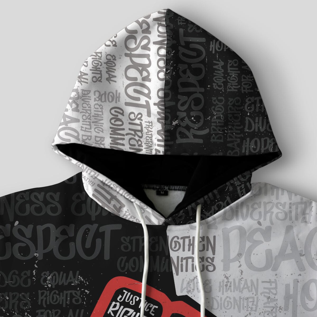 Civil Rights Movement Justice Fist All-over Hoodie Hoodie Tianci 