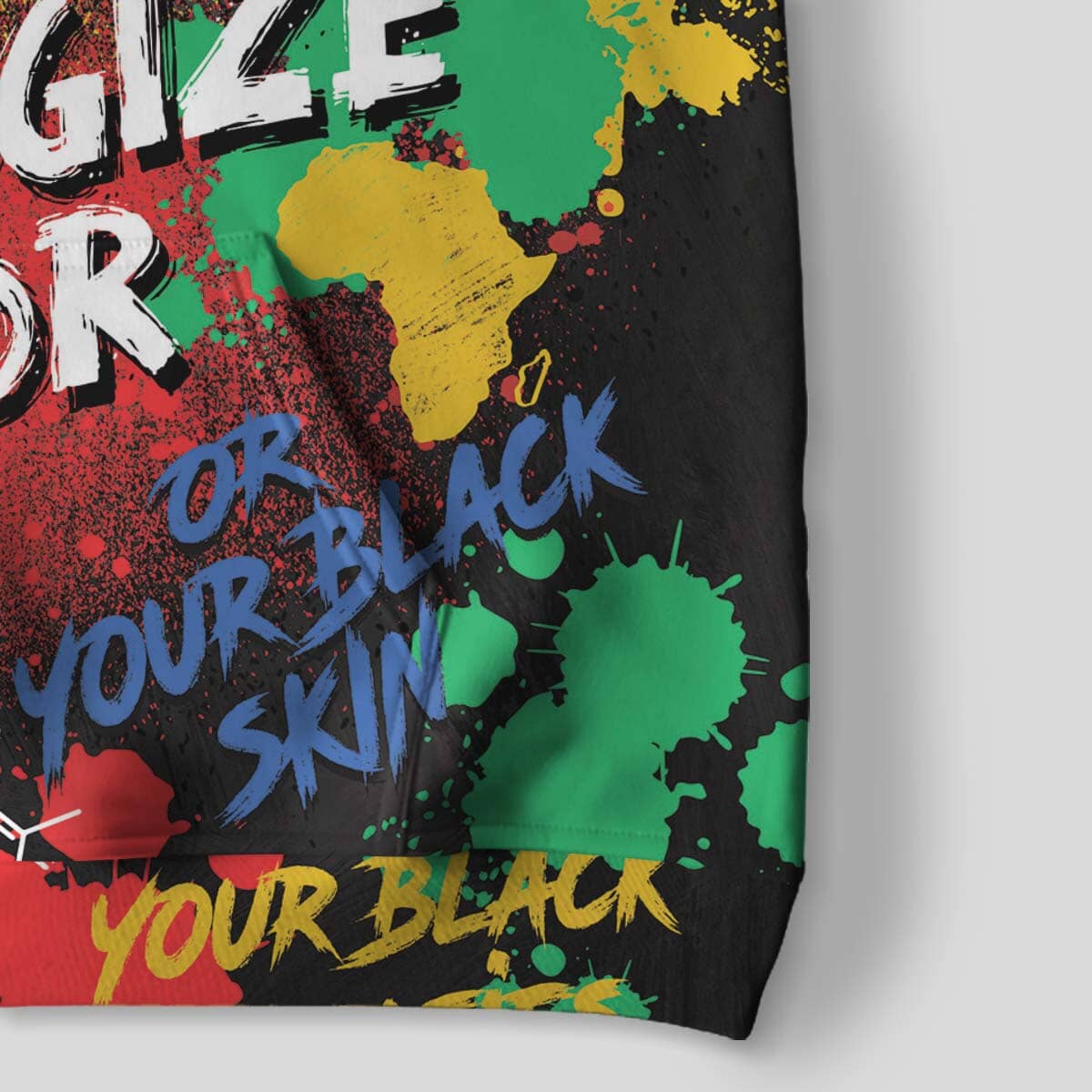 Never Apologize For Being Black All-over Hoodie Hoodie Tianci 