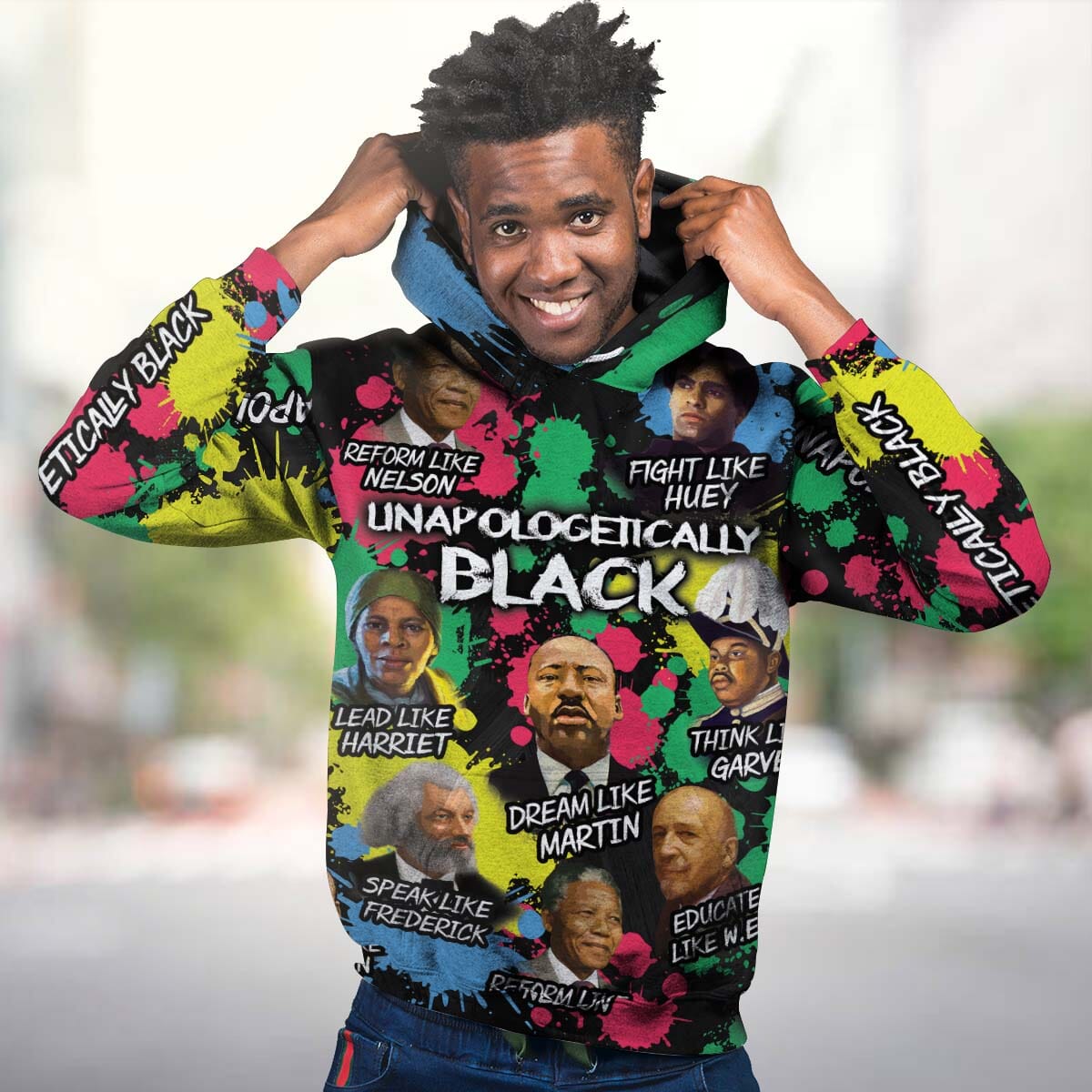 Unapologetically Black All-over Hoodie Hoodie Tianci 