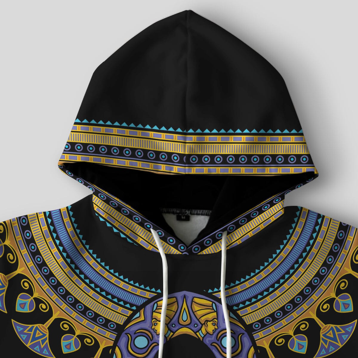 Egyptian Hoodie, Lion Hoodie, Ankh Hoodie, Ra Hoodie, Hieroglyphs top Fleece Hoodie