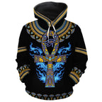 Egyptian Ankh Ft Eye Of Ra All-over Hoodie Hoodie Tianci 