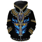 Egyptian Ankh Ft Eye Of Ra All-over Hoodie Hoodie Tianci Zip S 