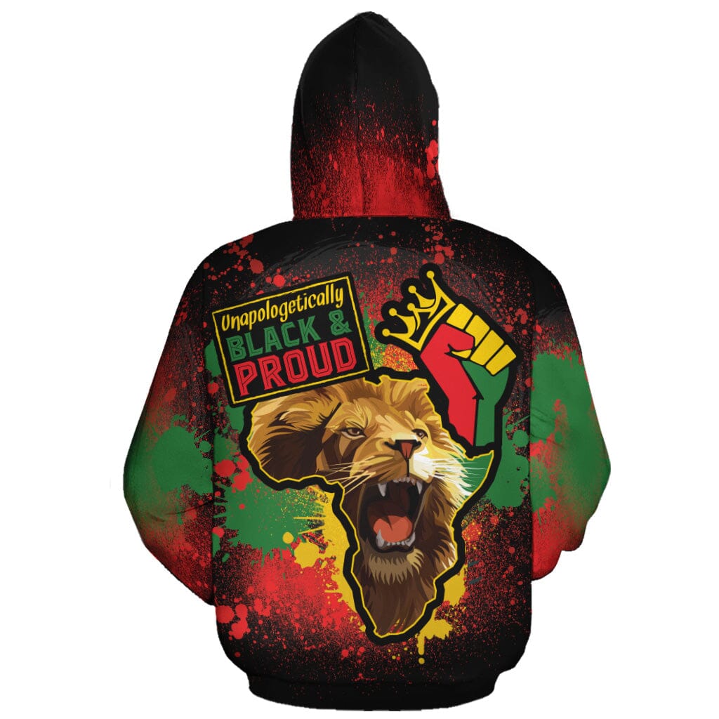 Unapologetically Black & Proud All-over Hoodie Hoodie Tianci 
