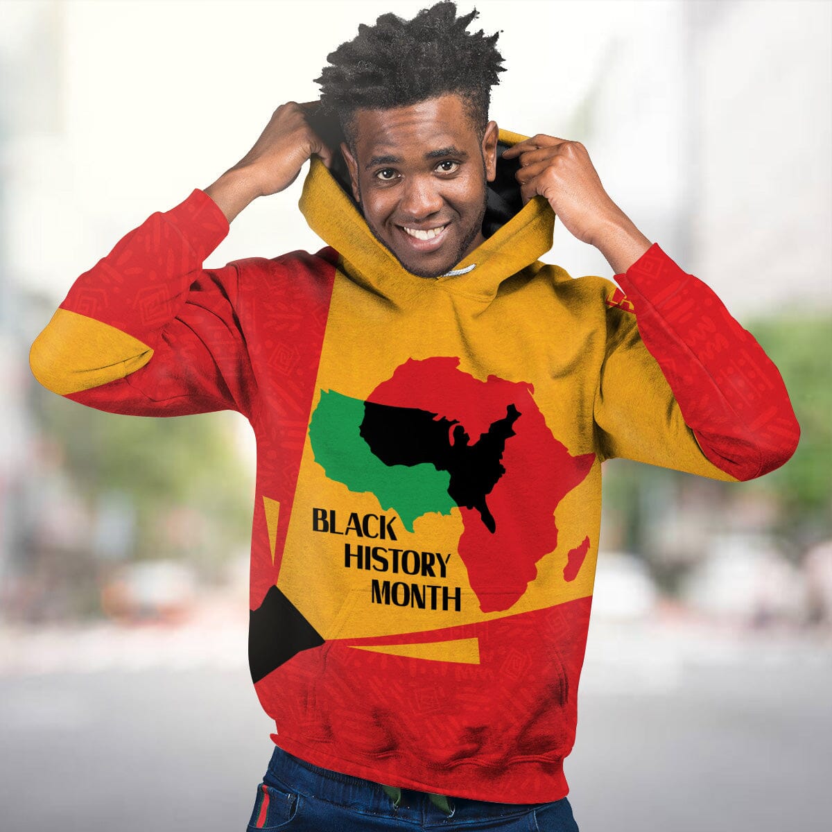 African American Black History Month All-over Hoodie Hoodie Tianci 