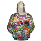 Hip Hop Graffiti Art All-over Hoodie Hoodie Tianci 