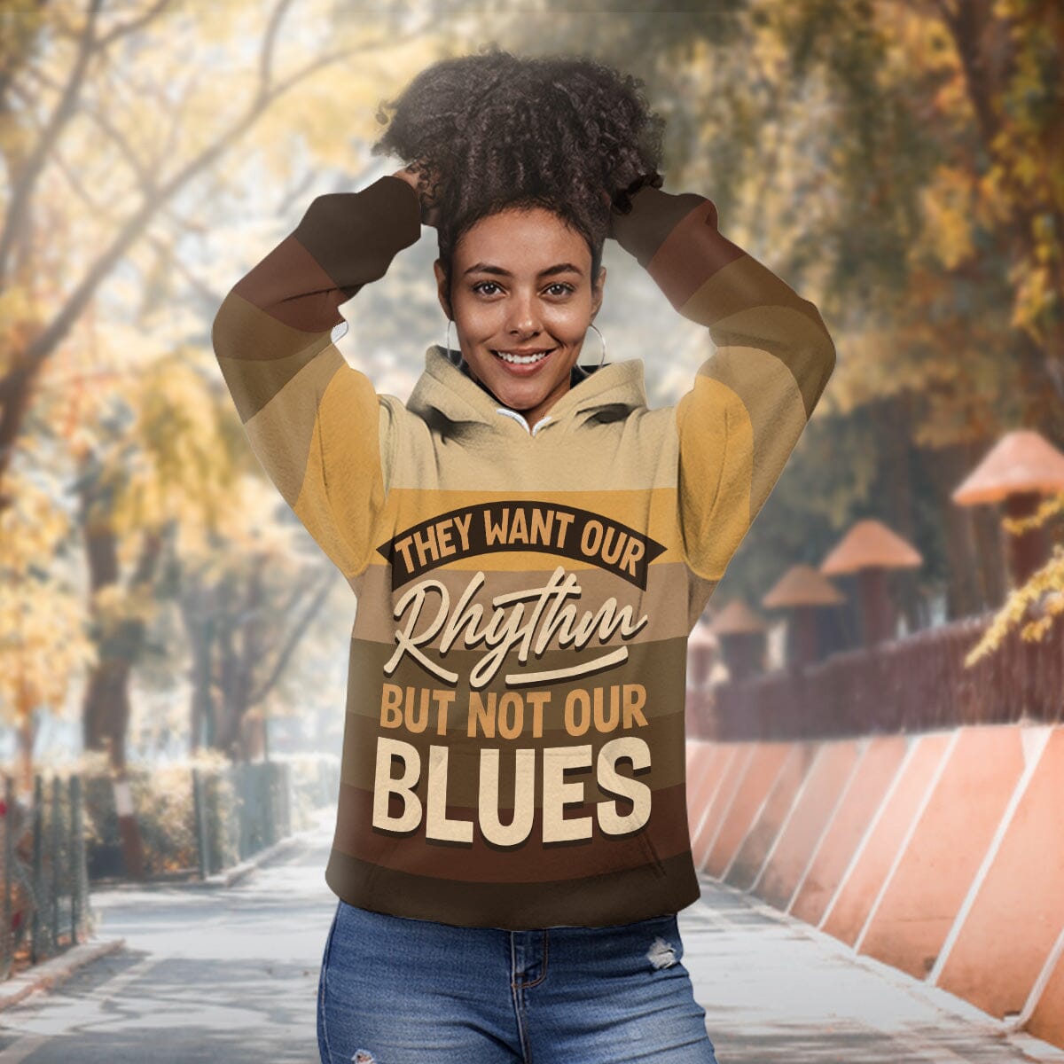 They Want Our Rhythm But Not Our Blues In Melanin Shades All-over Hoodie Hoodie Tianci 