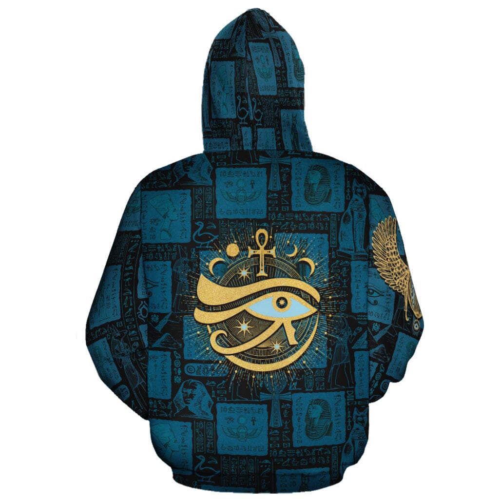 Neon Egyptian King Pattern All-over Hoodie Hoodie Tianci 