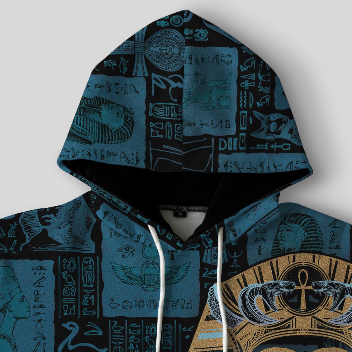 Neon Egyptian King Pattern All-over Hoodie Hoodie Tianci 