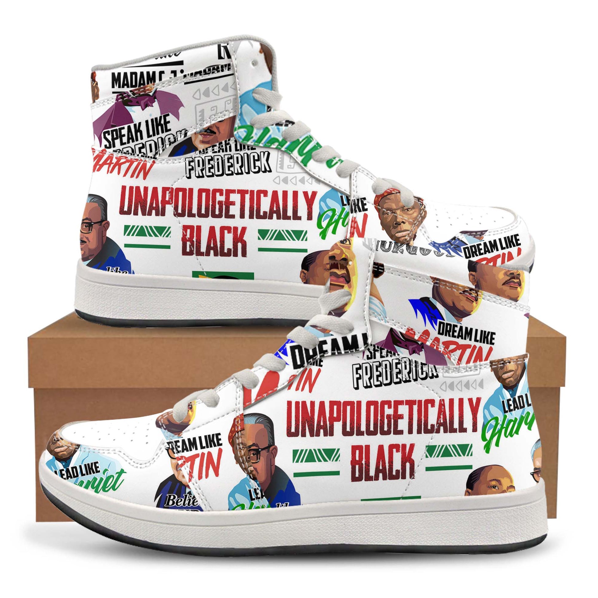 Unapologetically Black 2 High Top Sneakers High Top Sneakers Tianci 