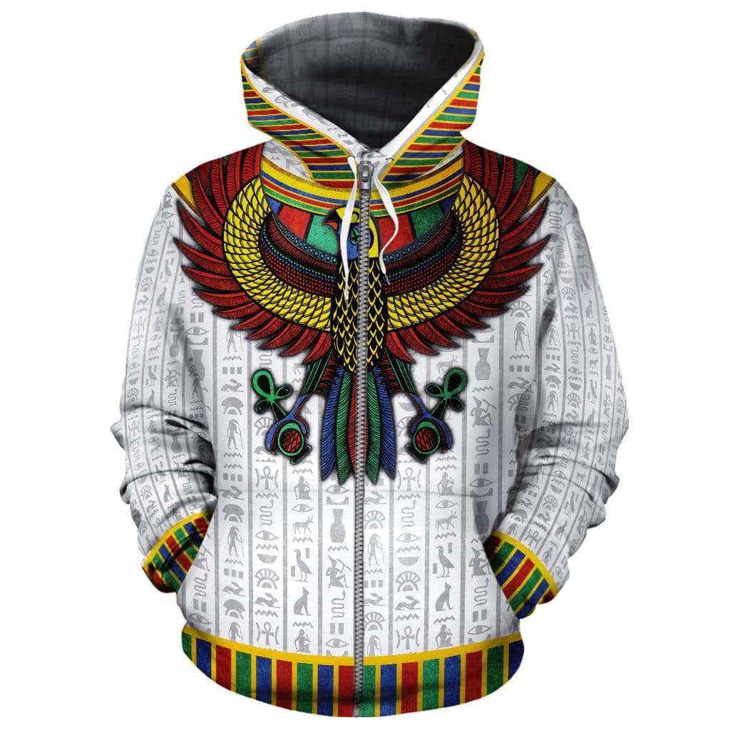God Horus White All-over Hoodie Hoodie Tianci Zip S 