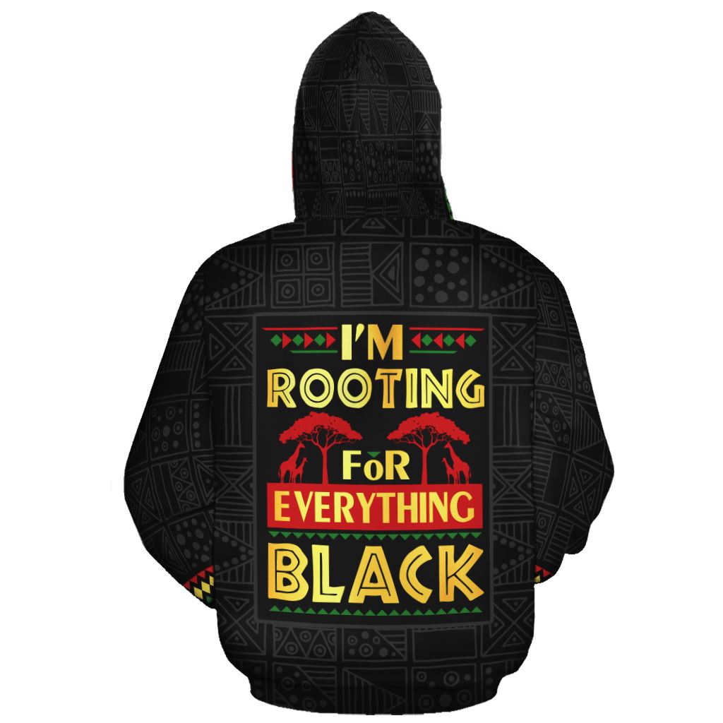 I'm Rooting For Everything Black All-over Hoodie Hoodie Tianci 