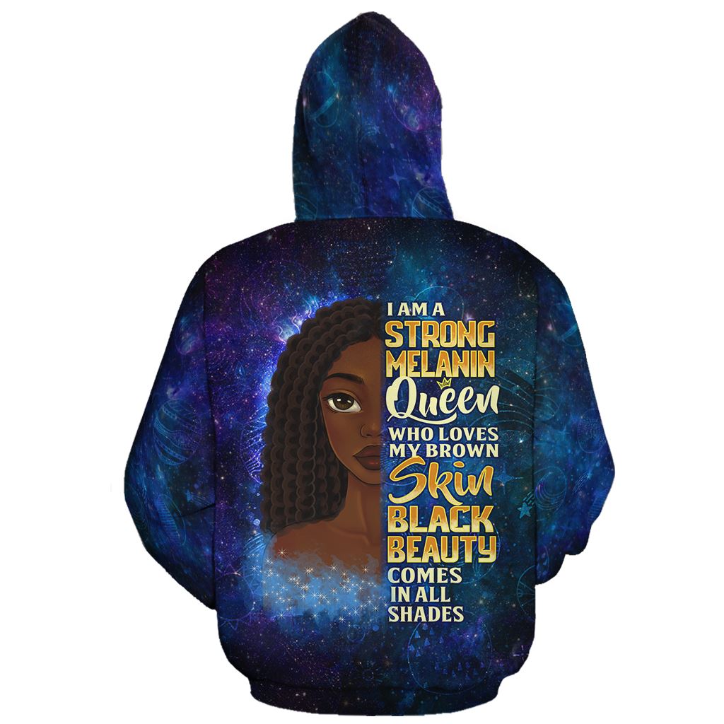 I m A Strong Melanin Queen All over Hoodie African American Clothing