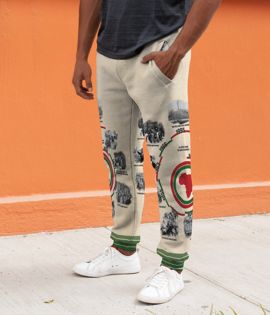 Black History Timeline Joggers Joggers Tianci 