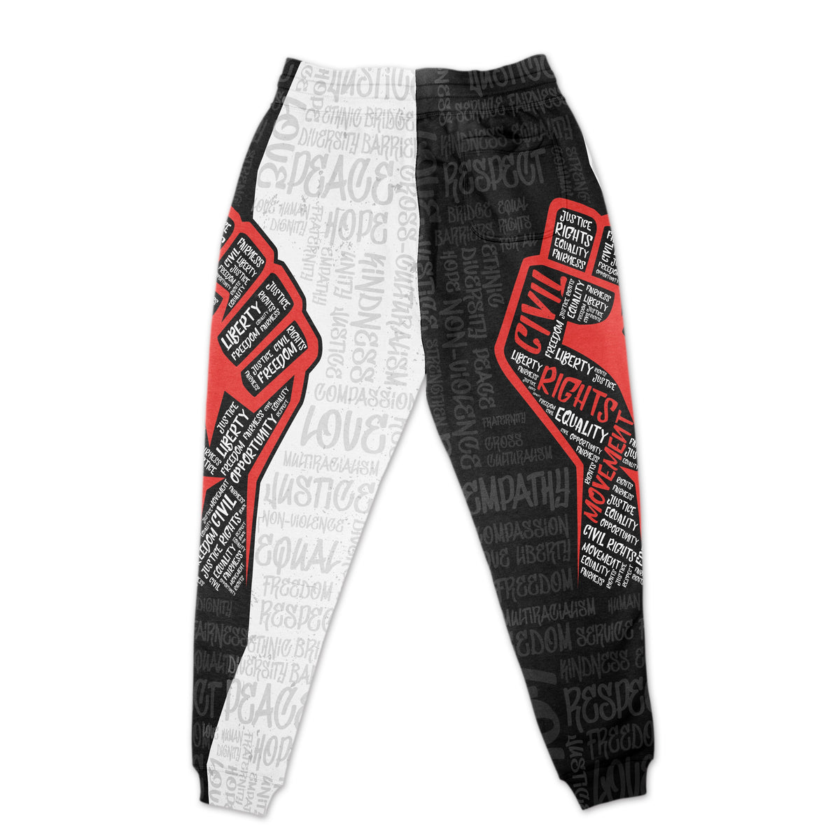 Civil Rights Movement Justice Fist Joggers Joggers Tianci 