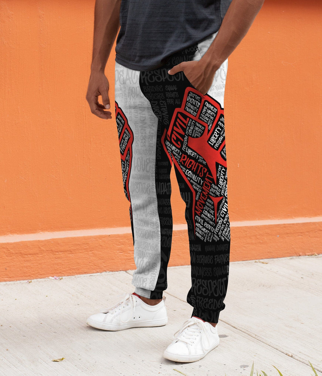 Civil Rights Movement Justice Fist Joggers Joggers Tianci 