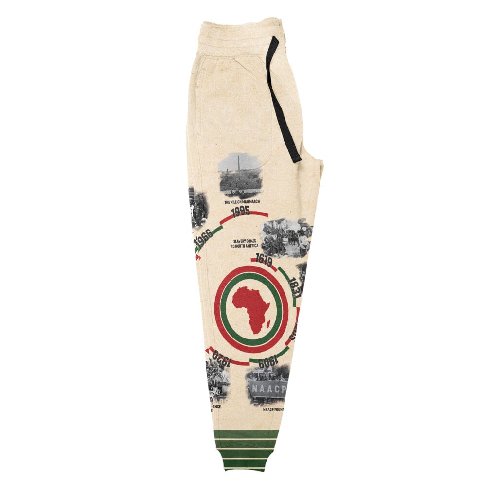 Black History Timeline Joggers Joggers Tianci 