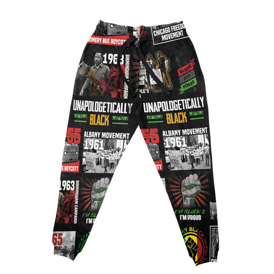 Civil Rights Movement Poster Art Joggers Joggers Tianci S