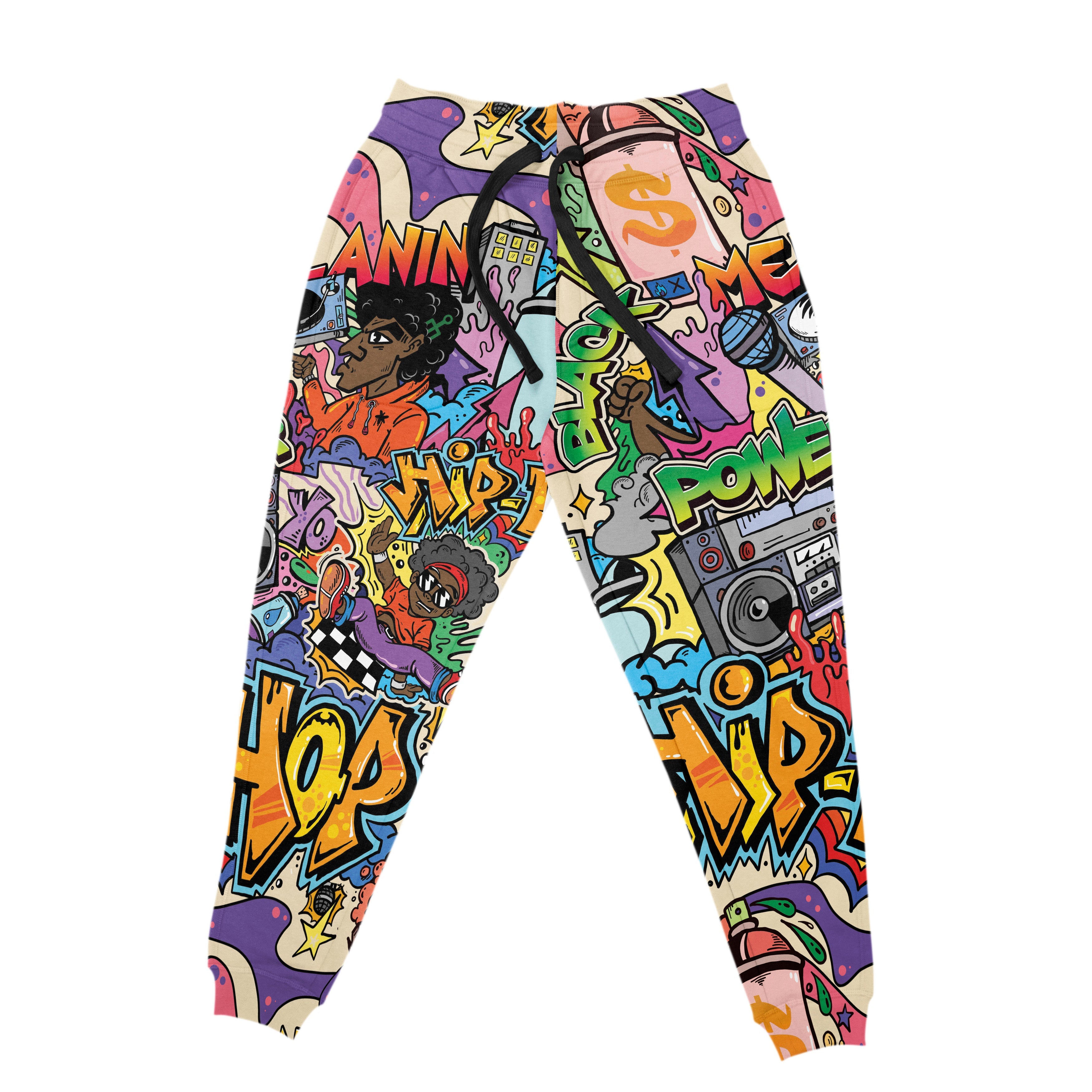 Hip Hop Graffiti Art Joggers Joggers Tianci S 