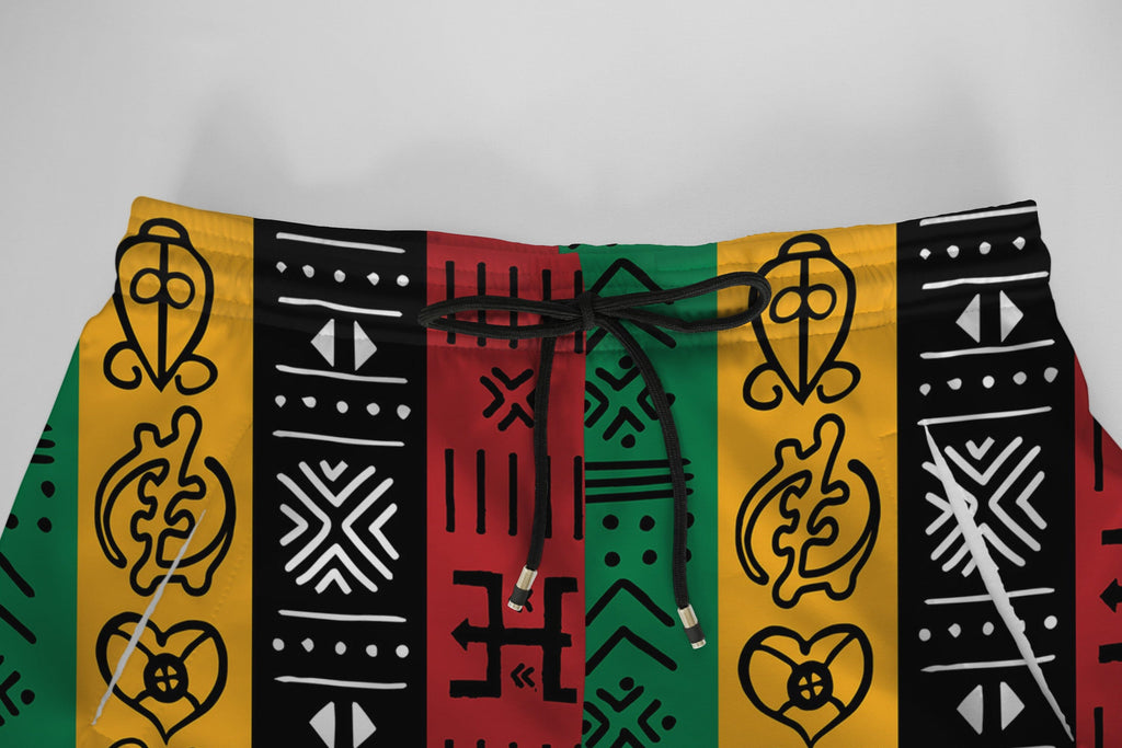 African Symbols In Pan African Colors Joggers Joggers Tianci 