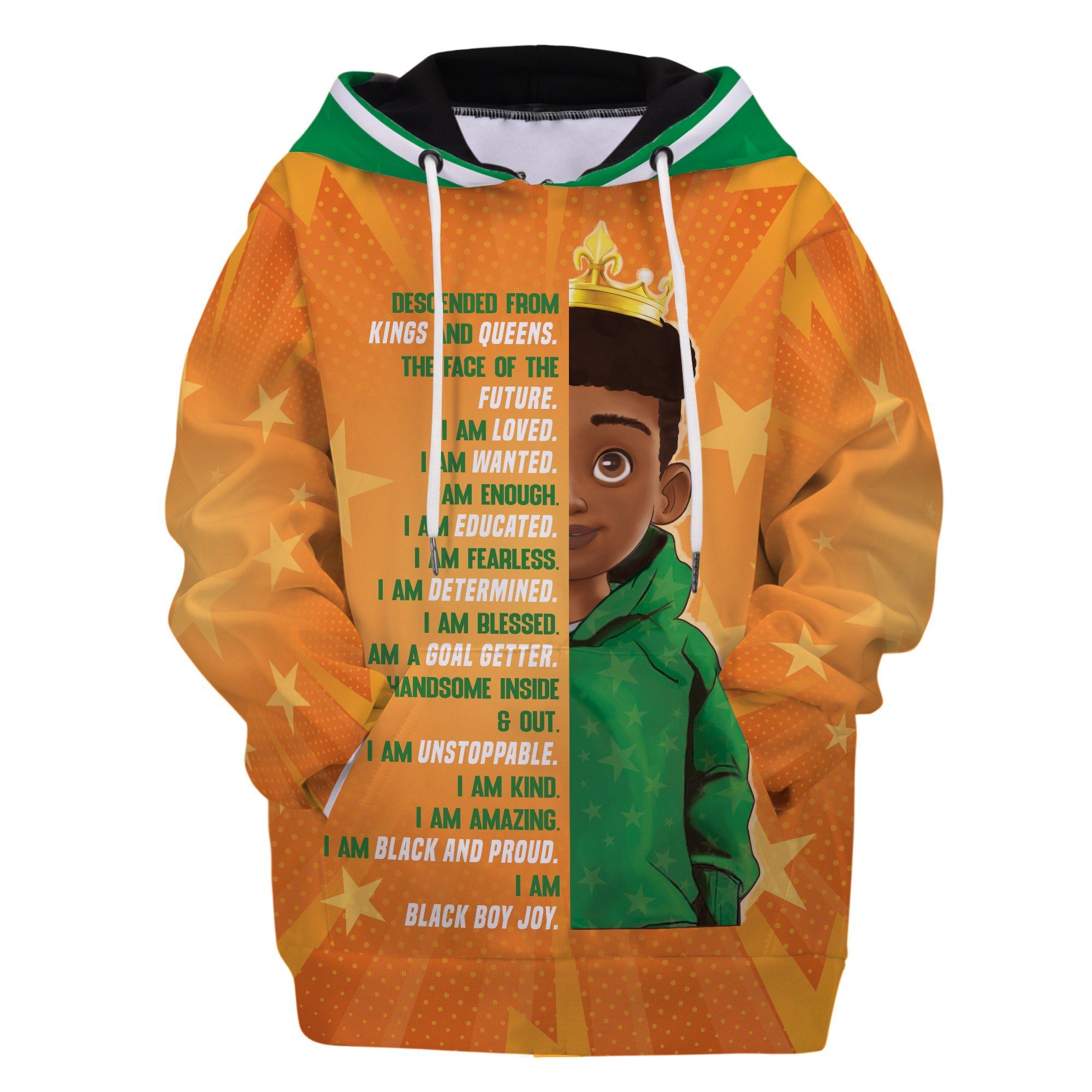 African Kid Magic Kid Hoodie Kid Hoodie Tianci Boy 2XS Pull-over
