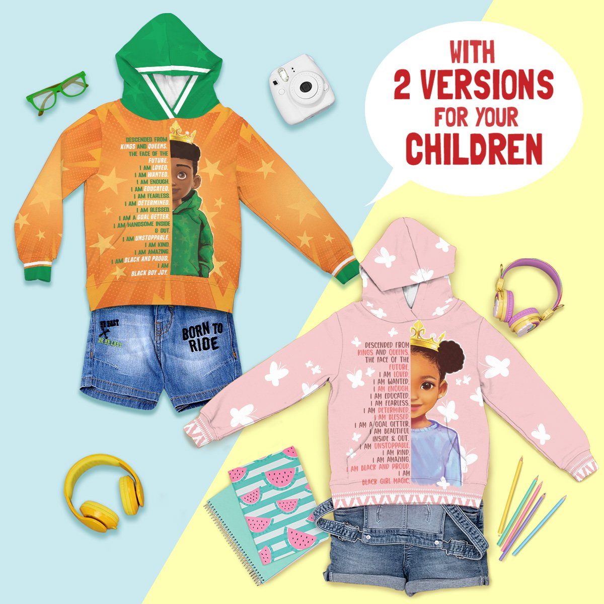African Kid Magic Kid Hoodie Kid Hoodie Tianci 