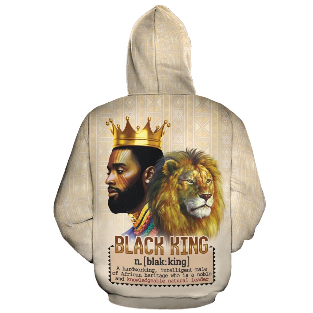 Lion Black King All-Over Hoodie Hoodie Tianci 