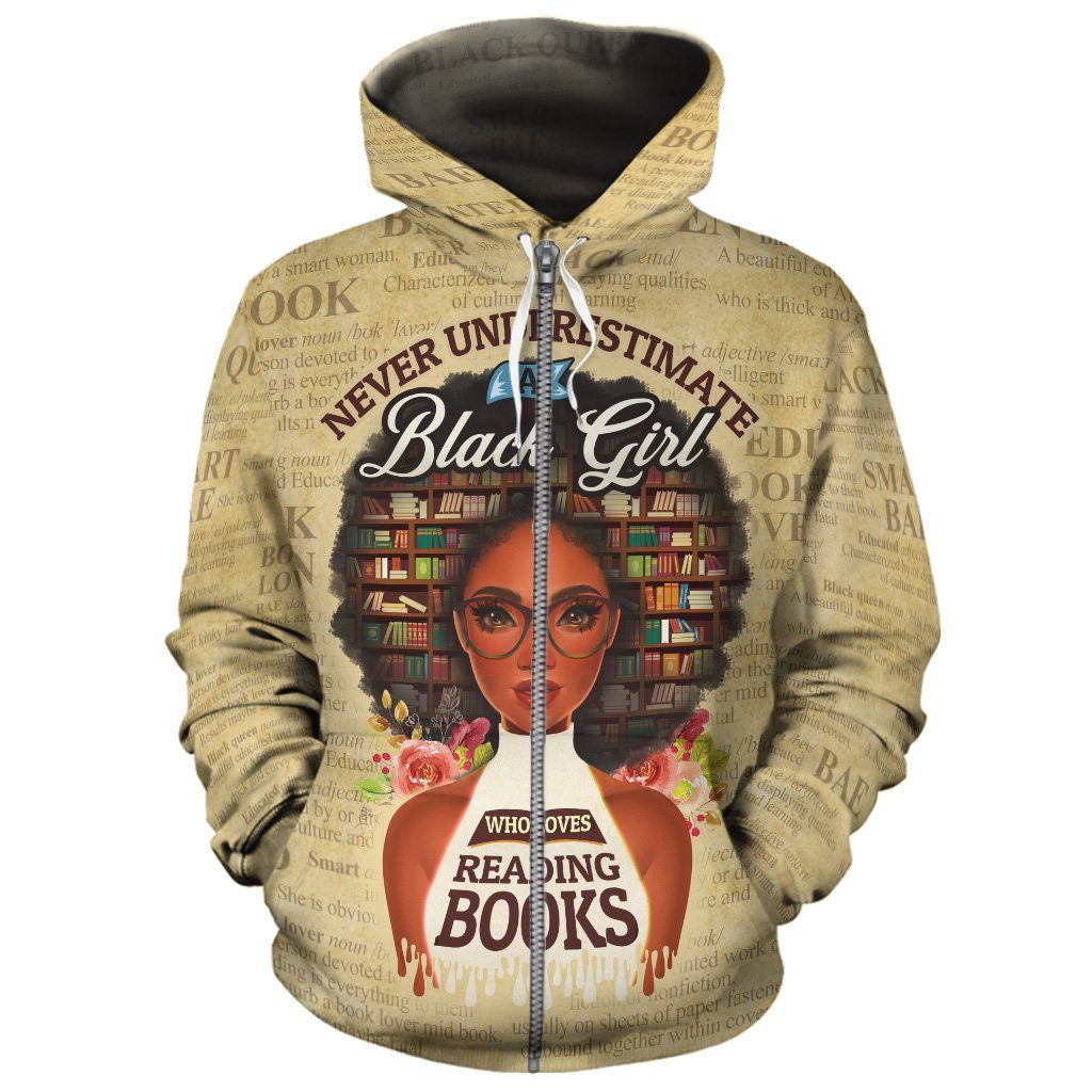 Never Underestimate A Book Lover All-over Hoodie Hoodie Tianci 