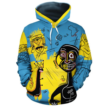 African Art Viva Underground Psychedelic Vintage Style All-over Hoodie Hoodie Tianci Pullover S 
