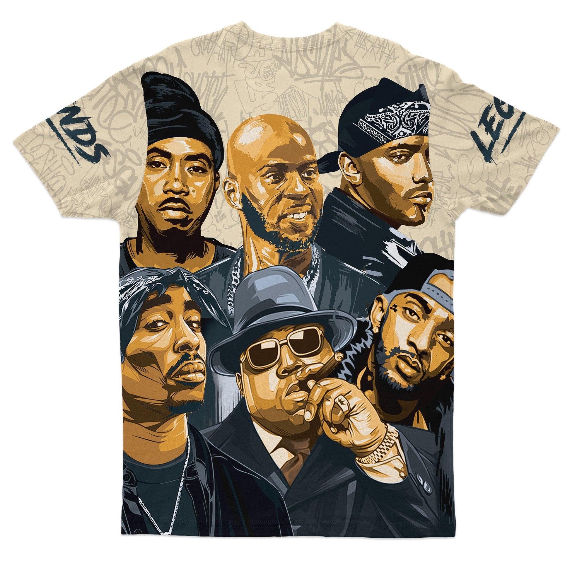 Hip Hop Legends T-shirt  African American Clothing