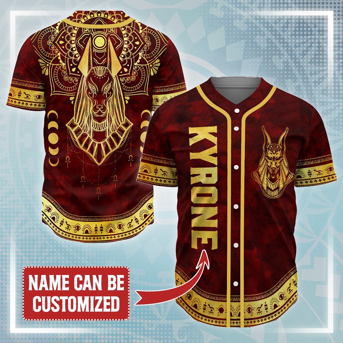 Personalized Anubis Pattern Jersey Shirt Jersey Shirt Tianci 