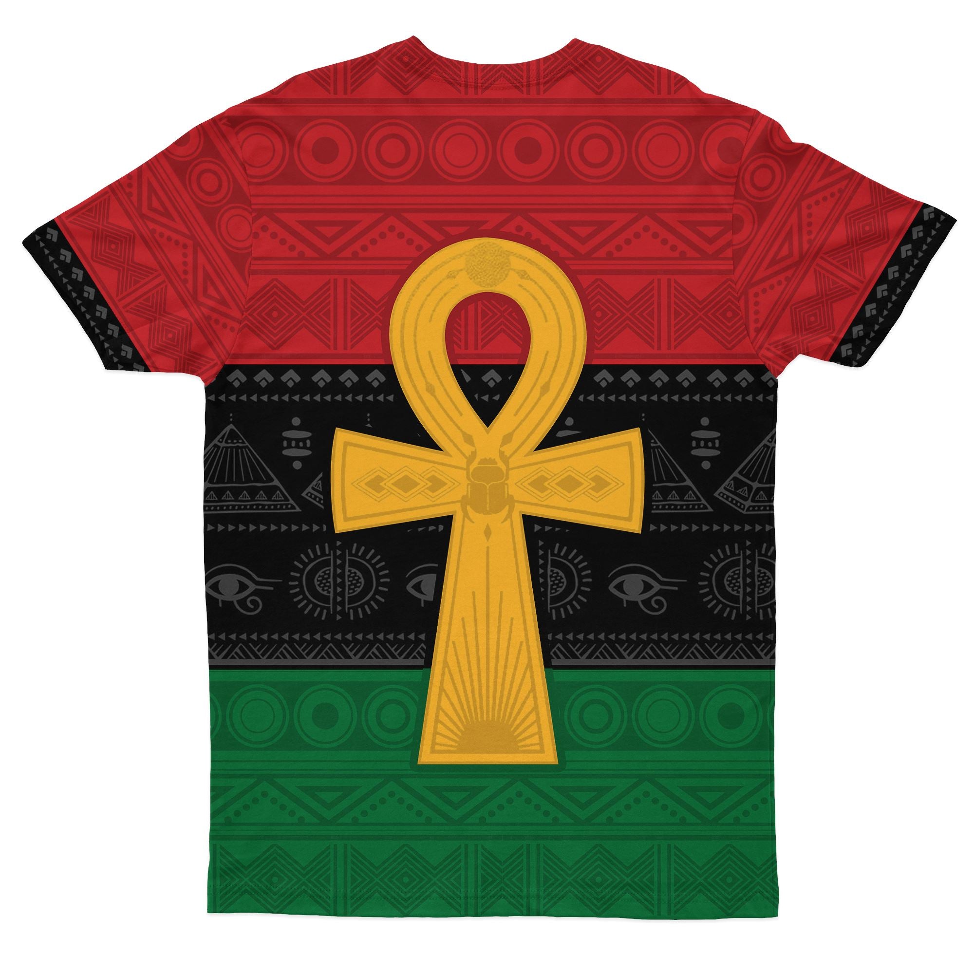 Pan African Ankh T-shirt AOP Tee Tianci 