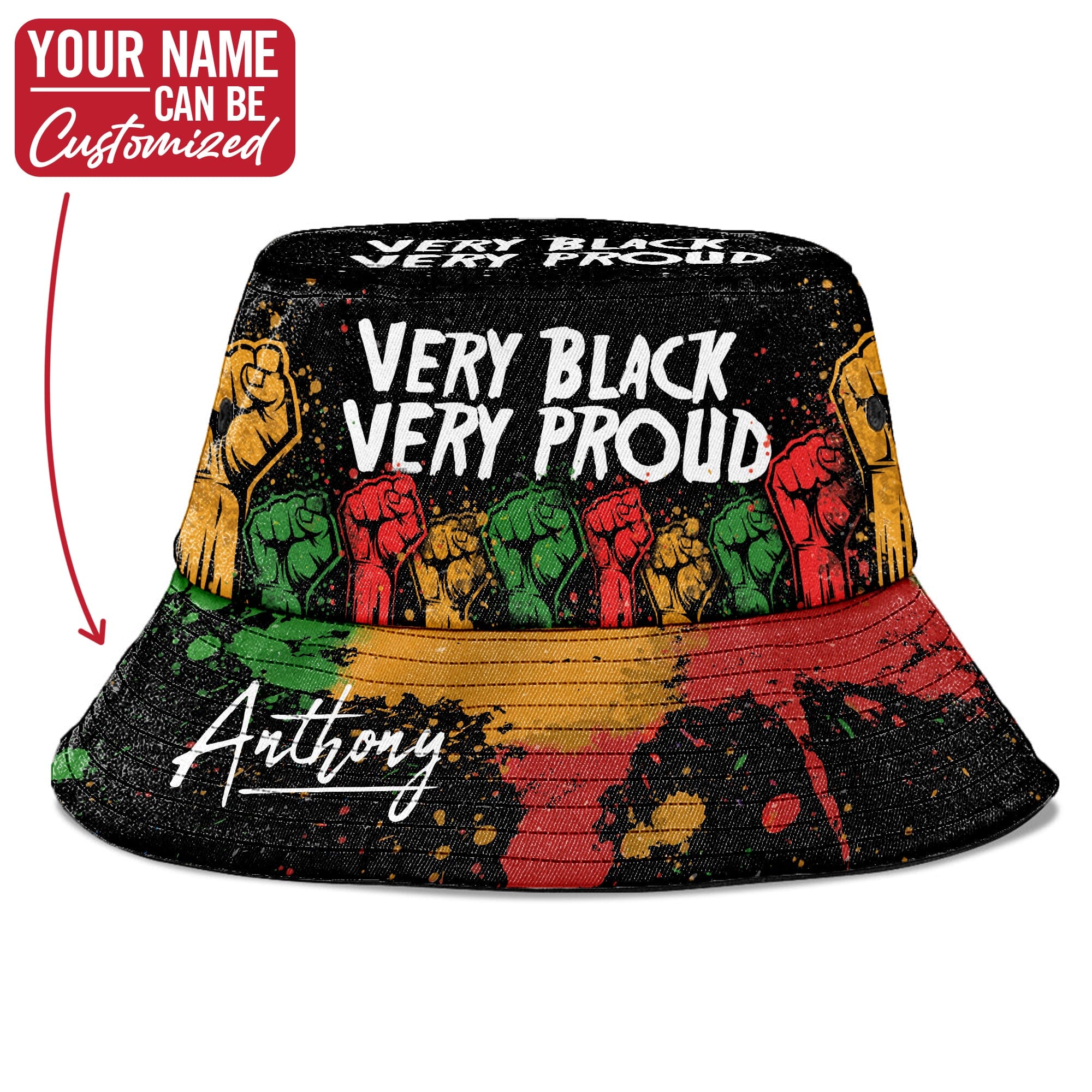 Very Black Very Proud Bucket Hat Bucket Hat Tianci 
