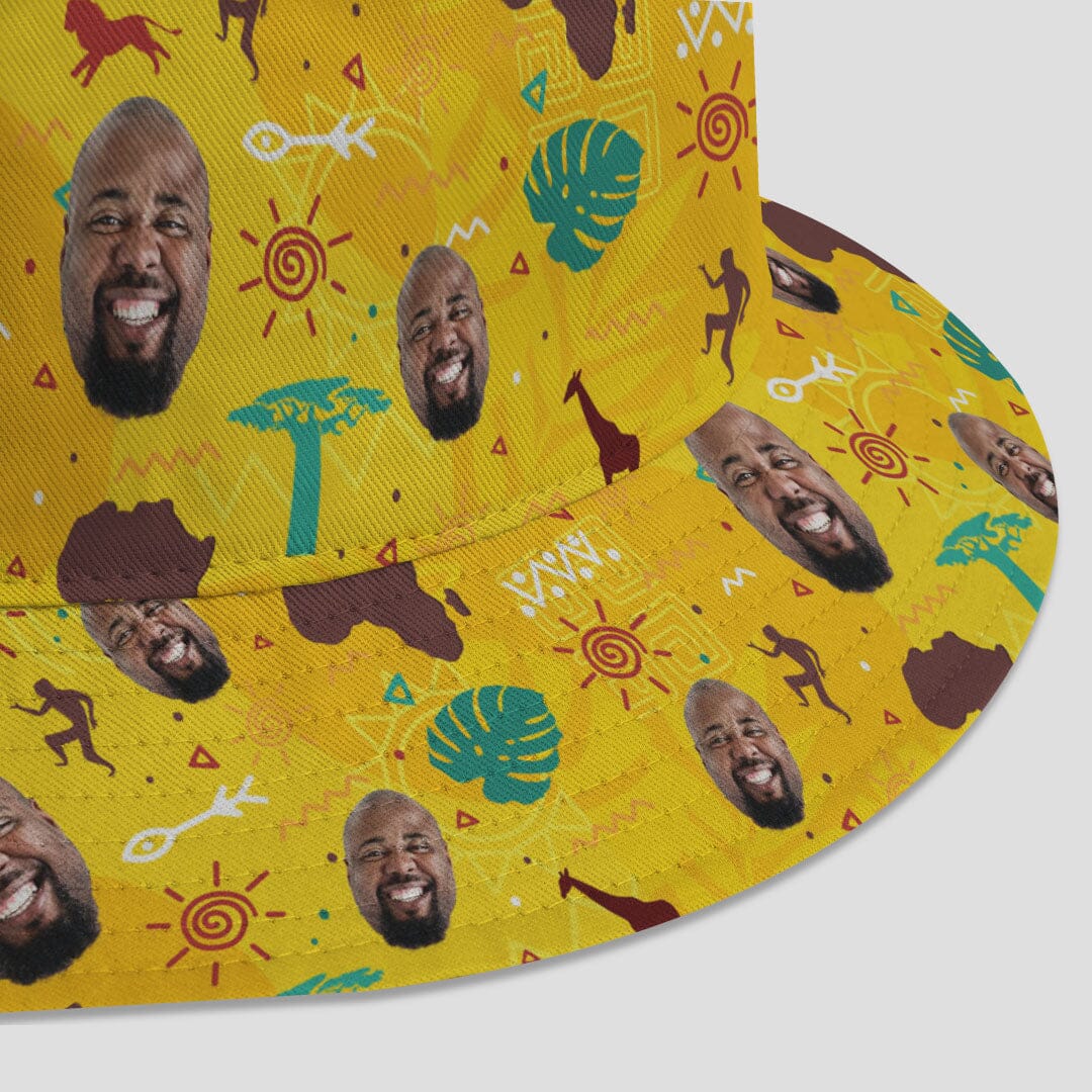 Custom Face African Pattern Bucket Hat Bucket Hat Tianci 