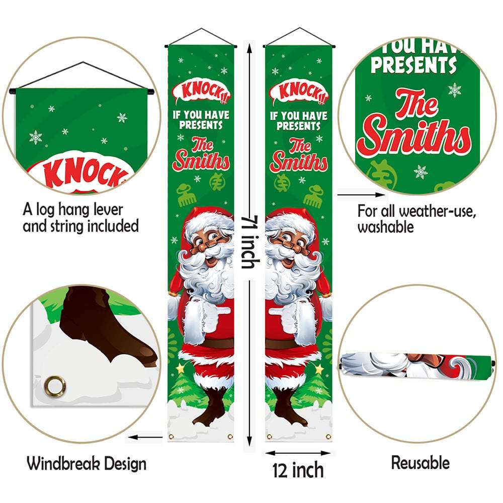 Personalized Knock If You Have Presents Door Banners Door Banner Tianci 