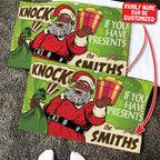 Personalized Knock If You Have Presents Decorative Mat Decorative Mat Tianci 