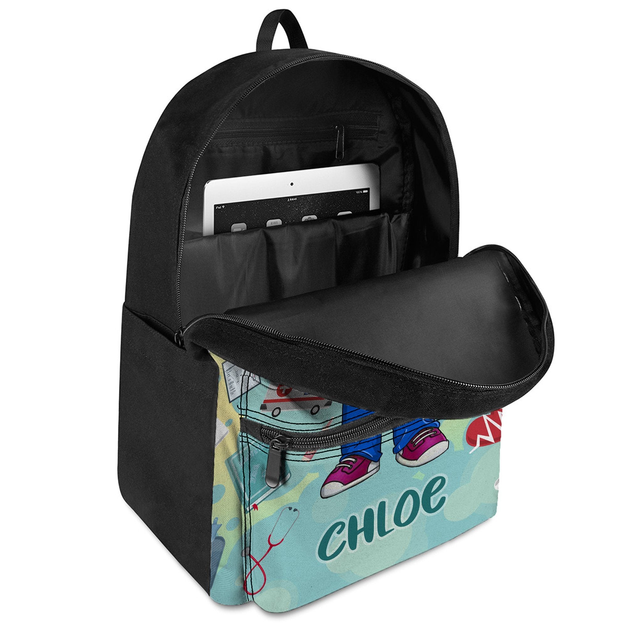 Personalized Little Afro Nurse Kid Backpack Kid Backpack Tianci 