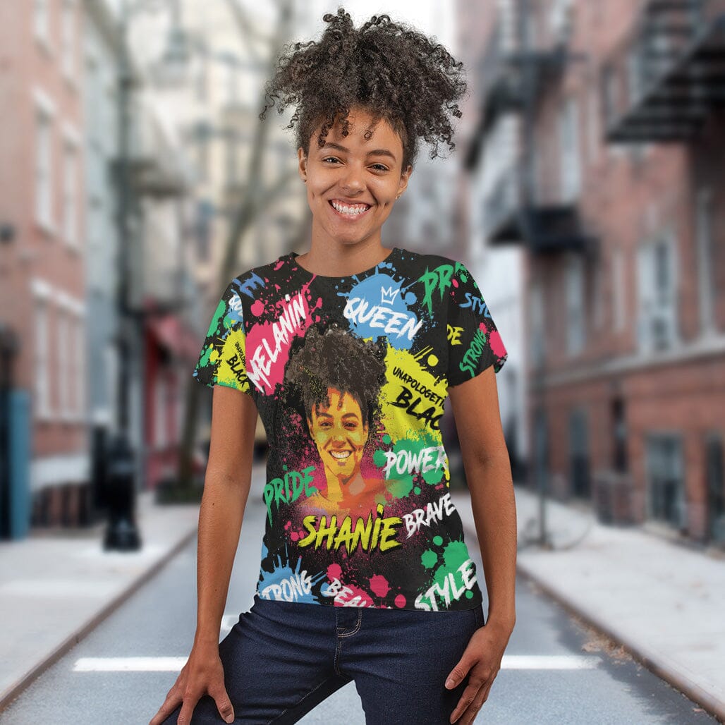 Custom Face Art T-shirt AOP Tee Tianci 