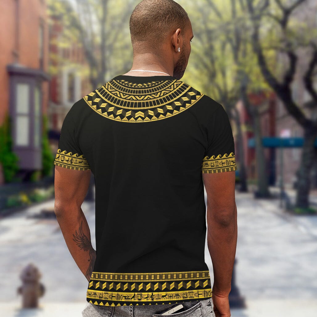 Personalized Egyptian Hieroglyphs Alphabet T-shirt | African American