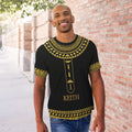 Personalized Egyptian Hieroglyphs Alphabet T-shirt AOP Tee Tianci 