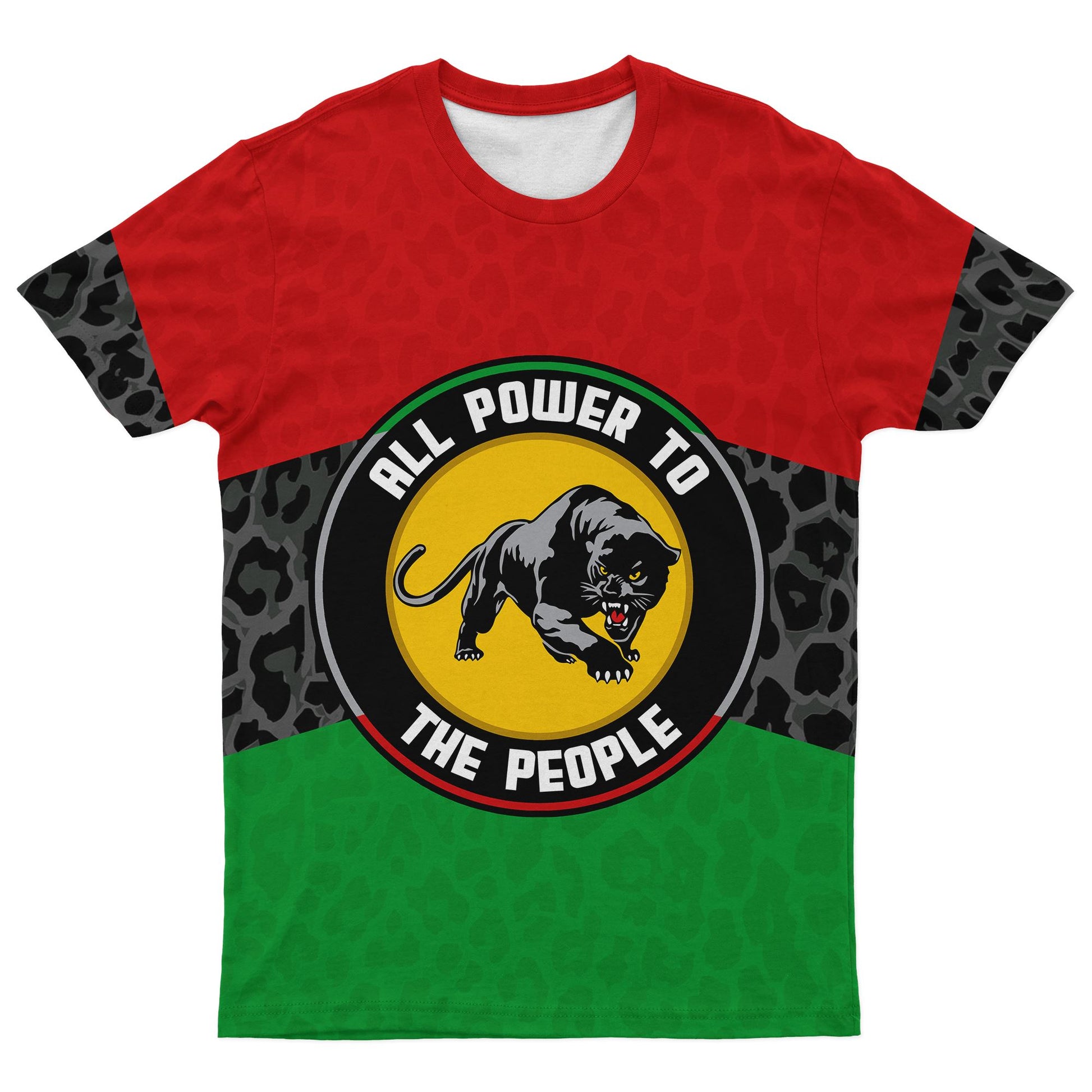 Pan African Panther T-shirt AOP Tee Tianci 
