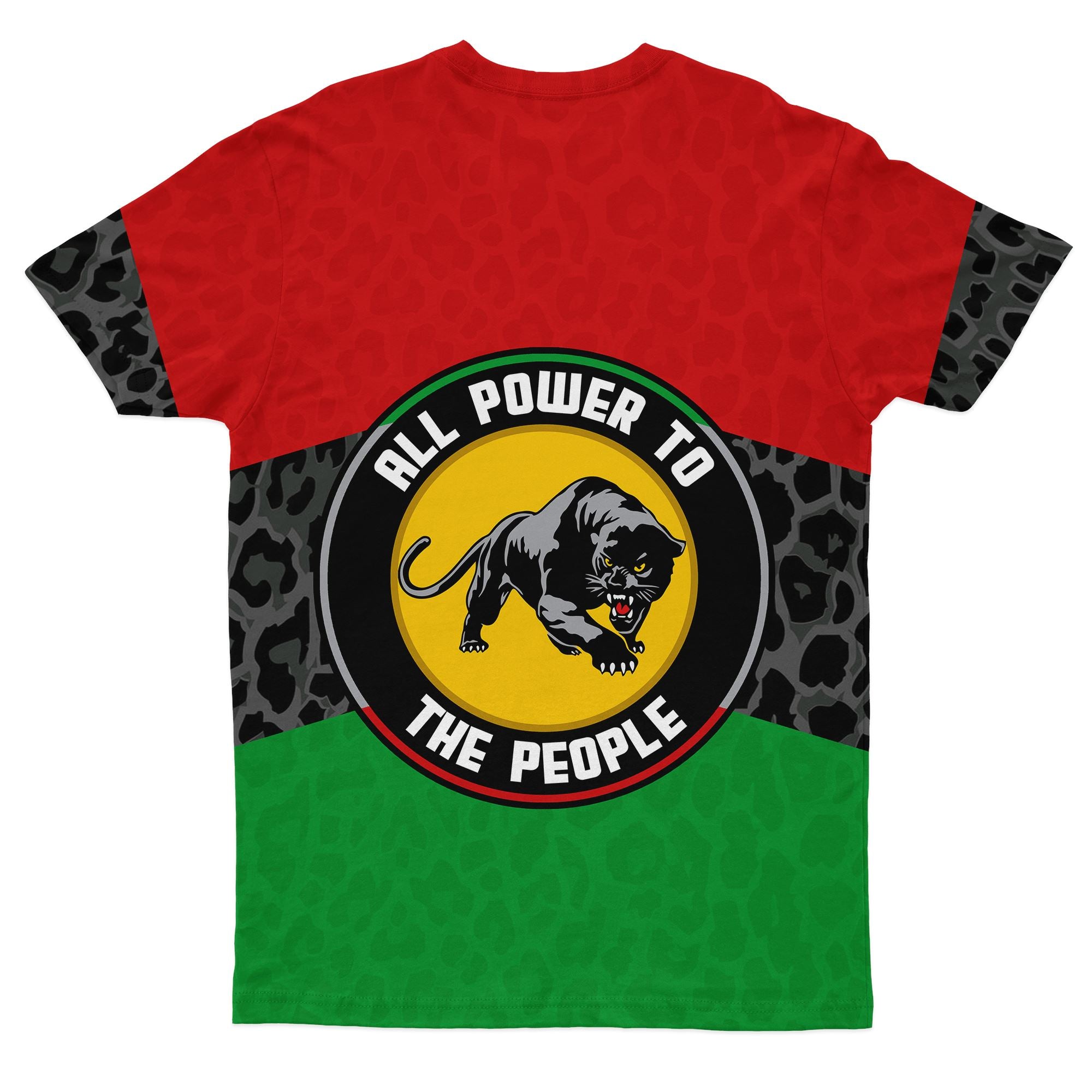 Pan African Panther T-shirt AOP Tee Tianci 