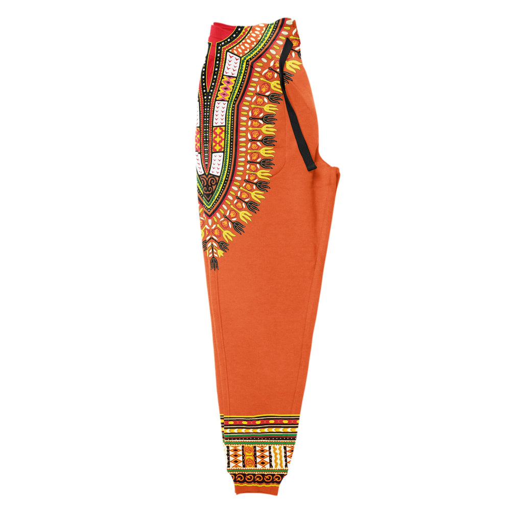 Printed Dashiki In Orange Joggers Joggers Tianci 